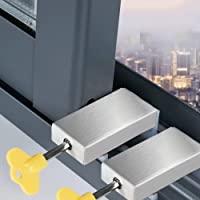 Gobericher 2 pack sliding door lock - safety lock