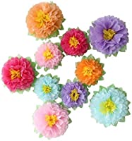 Mybbshower Colorful Fiesta Paper Flowers